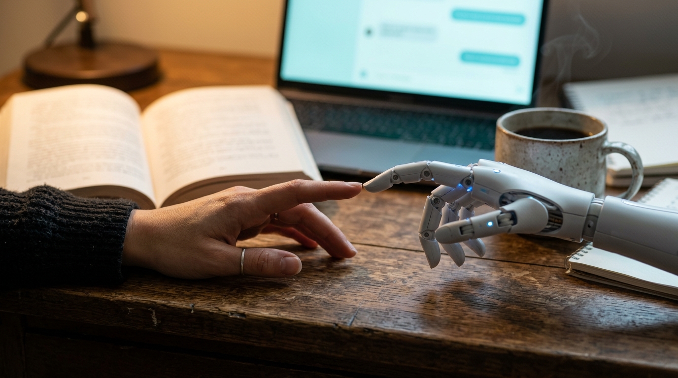 How Do Authors Write Attraction Across the Human-Machine Line?